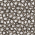 Seamless pattern of watercolor beige gray stones