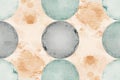 Seamless pattern of watercolor circles on abstract background Royalty Free Stock Photo