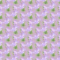 Seamless pattern of watercolor geranium flowers. Perfect for web design, cosmetics design, package, textile, wedding invitation,