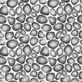 Seamless pattern of watercolor gray stones