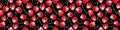 Seamless pattern of watercolor single Cherries on the black background. Hand drawn bright texture, images of berry in sketch style Royalty Free Stock Photo