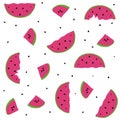 Seamless pattern watermelons