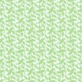 Seamless pattern wavy leaf shaped