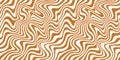 Seamless Pattern with Wavy Salted Caramel. Vector Swirl Background with Flowing Liquid Caramel and Milk. Dessert