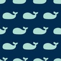 seamless whale pattern