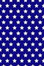 Seamless pattern with white stars. American flag style. MLK day. Vector.