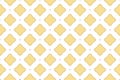 Seamless pattern. White background, big and small four rayed stars in yellow and brown color tones