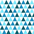 Seamless pattern. White background with blue triangle . Vector illustration. Royalty Free Stock Photo