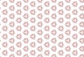 Seamless pattern. White background, shaped six rayed stars in light and dark red colors
