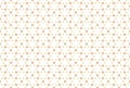 Seamless pattern. White background, six rayed stars with diamonds in brown color tones