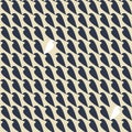 Seamless pattern with white crow among black crows.