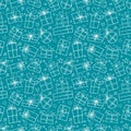 Seamless pattern with white doodle gift boxes on blue background. Can be used for wallpaper, pattern fills, textile, web
