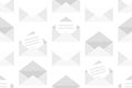 Seamless pattern with White envelopes