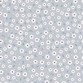 Seamless pattern White flower background Hand draw in cartoon style Royalty Free Stock Photo
