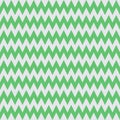 Seamless pattern with white and green zigzag. Abstract vector background. Royalty Free Stock Photo