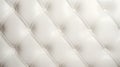 Seamless pattern of white leather upholstery. illustration Generative AI Royalty Free Stock Photo