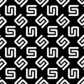 Seamless pattern with white S letter(texture 7), modern stylish image.