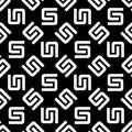 Seamless pattern with white S letter(texture 8), modern stylish image.