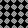 Seamless pattern with white S letter(texture 6), modern stylish image.