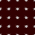 Seamless pattern: white shards on a brown background. Flat vector.