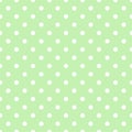 Seamless pattern white small polka dots on pastel chartreuse green background. Elegant print for fabric textile gift paper