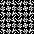 Seamless pattern of white squares on a black background.