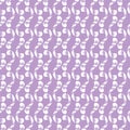 Seamless pattern of white whorls curlicues