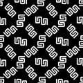Seamless pattern with white zigzag lines(texture 9), modern stylish image. Royalty Free Stock Photo