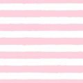 Seamless pattern with wide textured pink stripes. Simple summer, pastel pattern for clothes, valentine wrapping paper, napkins,