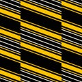 Seamless pattern of wide vertical stripes with diagonal lines in