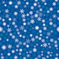 Seamless pattern from winter snowflakes. Winter concept. Vector illustration.