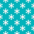 Seamless pattern of winter snowflakes, vector background. Repeated texture, surface, wrapping paper. Cute white snow Royalty Free Stock Photo