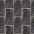 Seamless pattern of wooden bricks wall