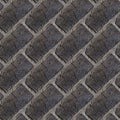 Seamless pattern of wooden bricks wall