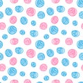 Seamless pattern - yarn balls