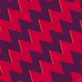 Seamless pattern zigzag illutration red purpple