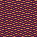 Seamless Pattern. Zigzag Lines Ornament. Jagged Stripes. Waves Ornate. Curves Image. Wavy Figures Background. Repeated Chevrons.