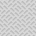 Seamless Patterns With Beveled Shapes. Abstract Grayscale Monochrome Pavetment Background Royalty Free Stock Photo