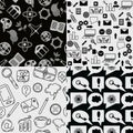 Seamless patterns Royalty Free Stock Photo