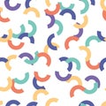 Seamless patterns with colorful half circles Royalty Free Stock Photo