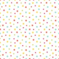 Seamless patterns with colours polka dot Royalty Free Stock Photo