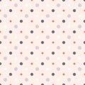Seamless patterns with colours polka dot Royalty Free Stock Photo