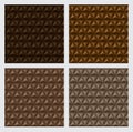 Seamless Patterns 3D Triangle Earth Tone Brown Color Backgrounds Royalty Free Stock Photo