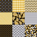 Seamless Patterns - Digital Scrapbook Royalty Free Stock Photo