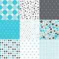 Seamless Patterns - Digital Scrapbook Royalty Free Stock Photo