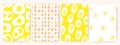 Seamless patterns with eggs Royalty Free Stock Photo