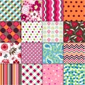 Seamless patterns with fabric texture