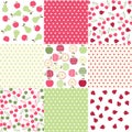 Seamless patterns with fabric texture