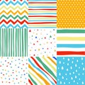 Seamless patterns with fabric textures