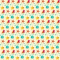 Seamless patterns nautical elements vector Royalty Free Stock Photo